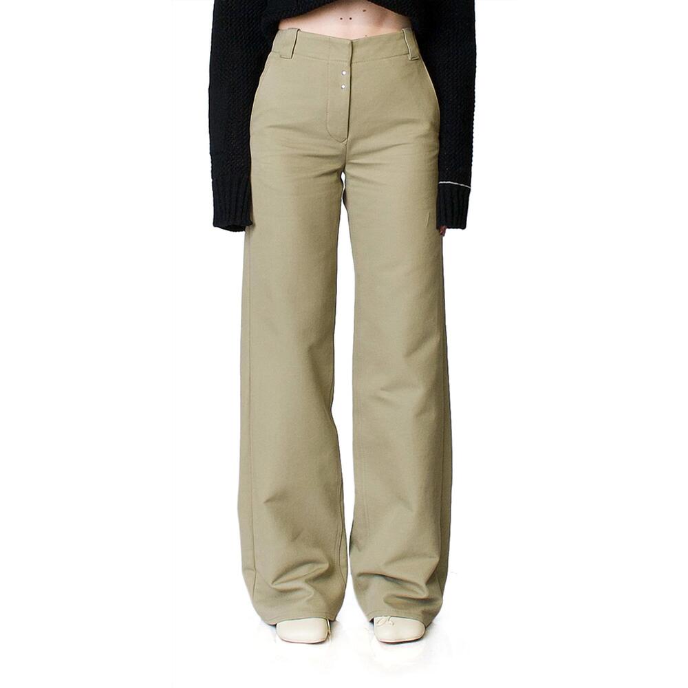NEW MAISON MARGIELA wide leg khaki pants in stone